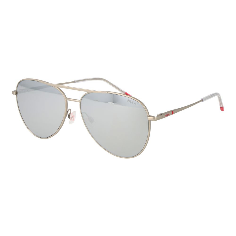Silver Aviator Sunglasses with Mirrored Lenses