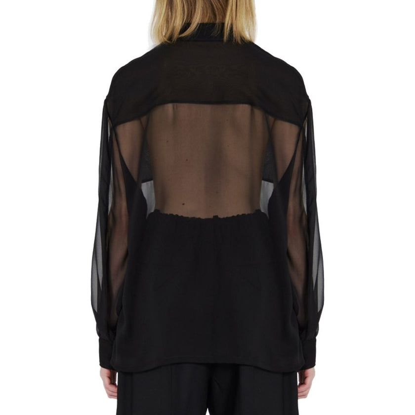 Black Silk Dress Shirt