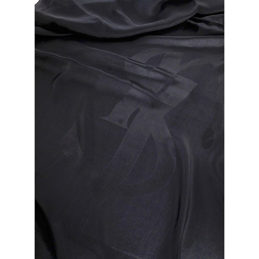 Black Silk Scarf