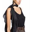 Black Silk Scarf