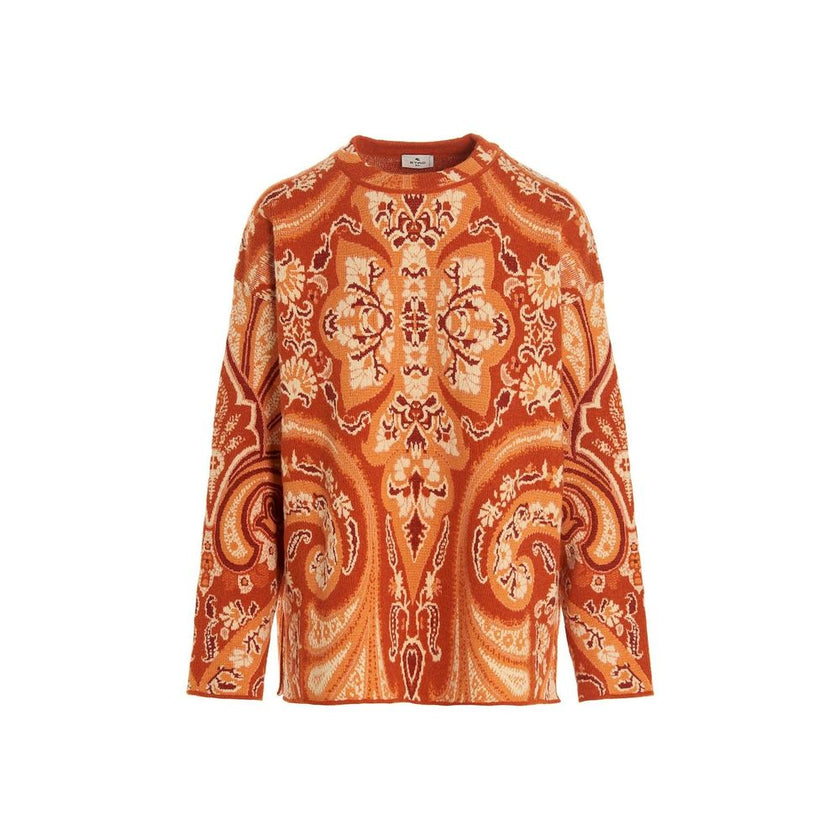 Orange Polyamide Sweatshirt