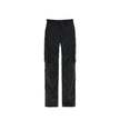 Black Cotton Cargo Pants