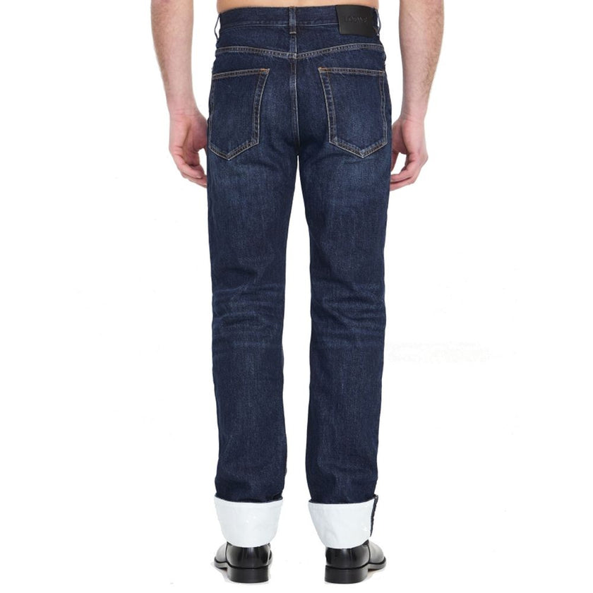 Blue Cotton Jeans Denim