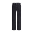 Black Cotton Relaxed Fit Jeans