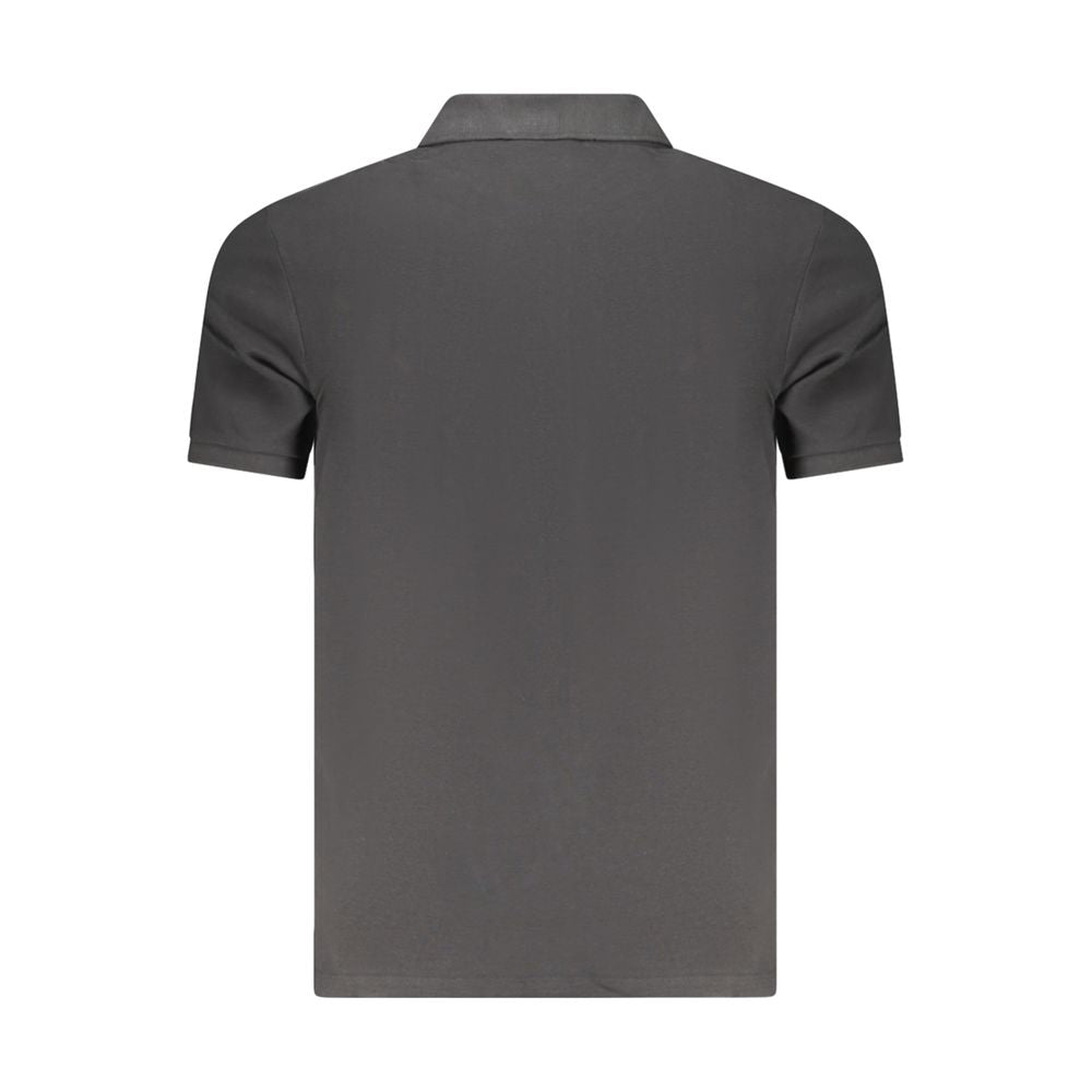 Black Cotton Polo Shirt
