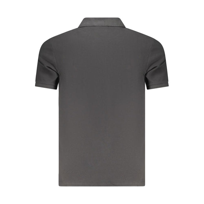 Black Cotton Polo Shirt