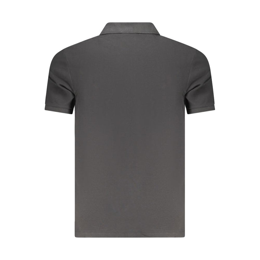 Black Cotton Polo Shirt