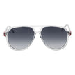 Gray Stainless Steel Sunglasses