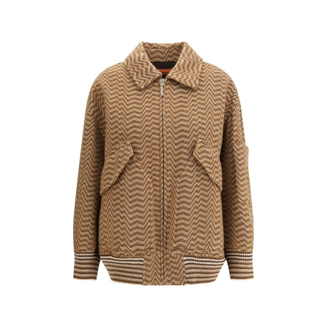 Brown Wool Bomber