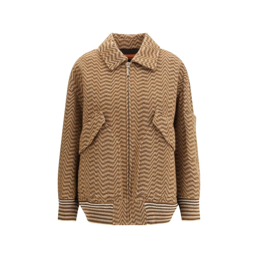 Brown Wool Bomber