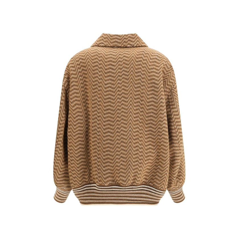 Brown Wool Bomber