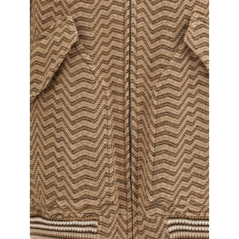 Brown Wool Bomber