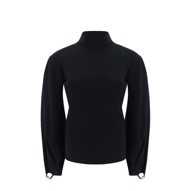 Black Polyamide Sweatshirt