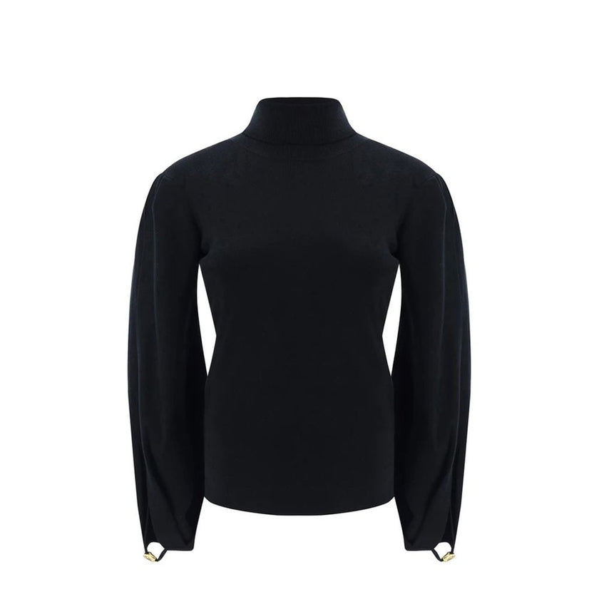 Black Polyamide Sweatshirt
