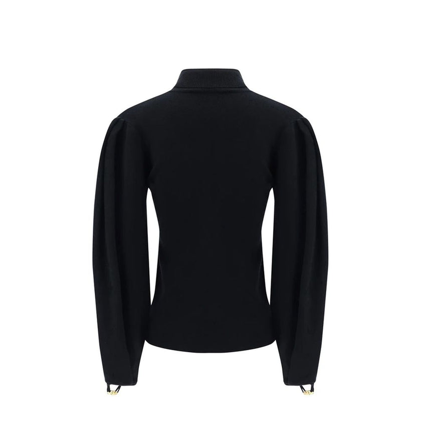 Black Polyamide Sweatshirt