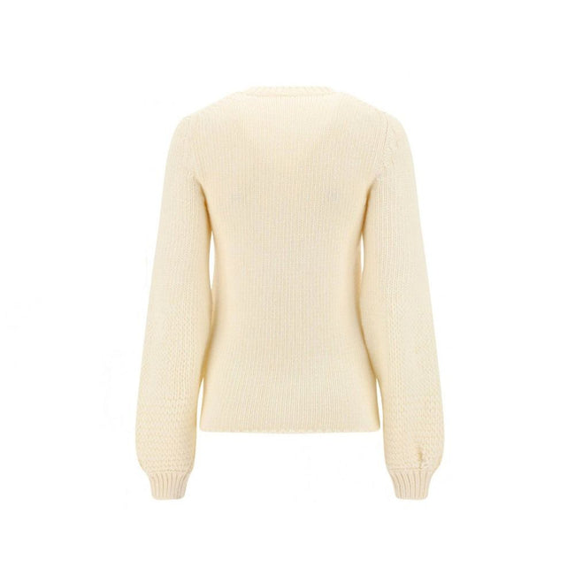 White Wool Sweatshirt