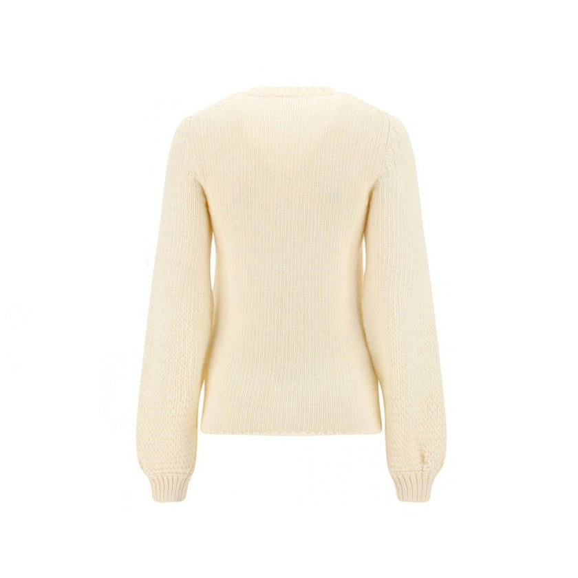 White Wool Sweatshirt