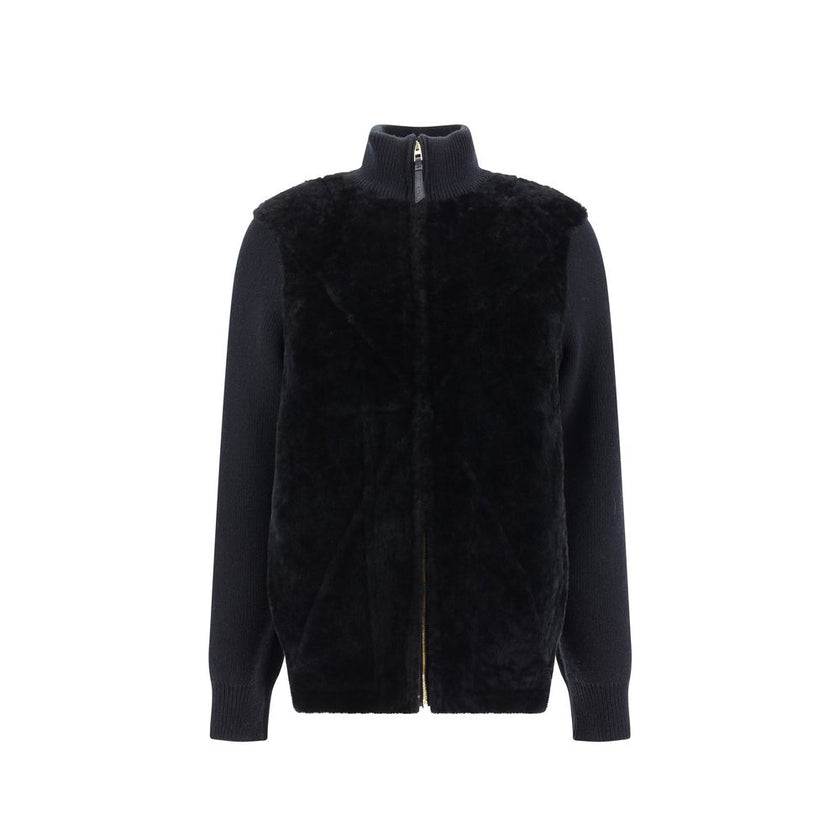 Black Lamb Fur Clothing