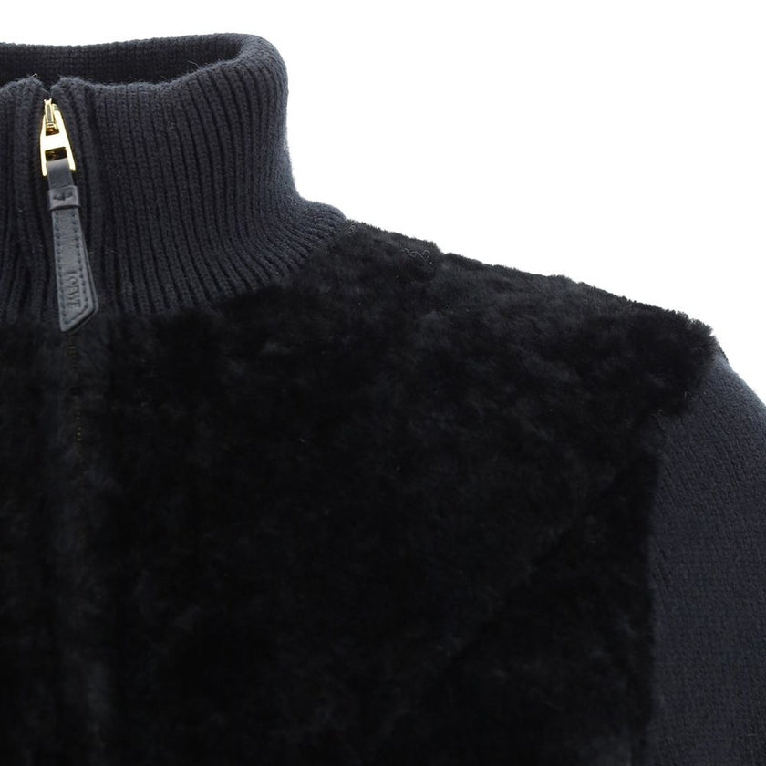 Black Lamb Fur Clothing