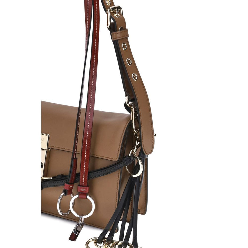 Brown Calf Leather Bos Taurus Shoulder Bag