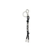 Black Recycled Polyamide Keychain