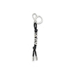 Black Recycled Polyamide Keychain