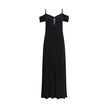 Black Viscose Casual Dress