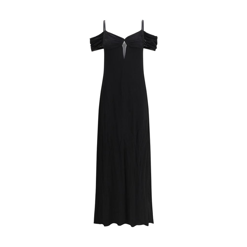 Black Viscose Casual Dress