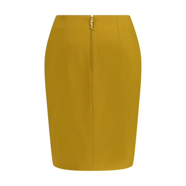 Yellow Viscose Skirt