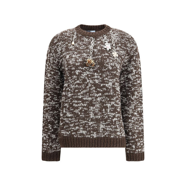 Brown Fleece Wool Sweatshirt