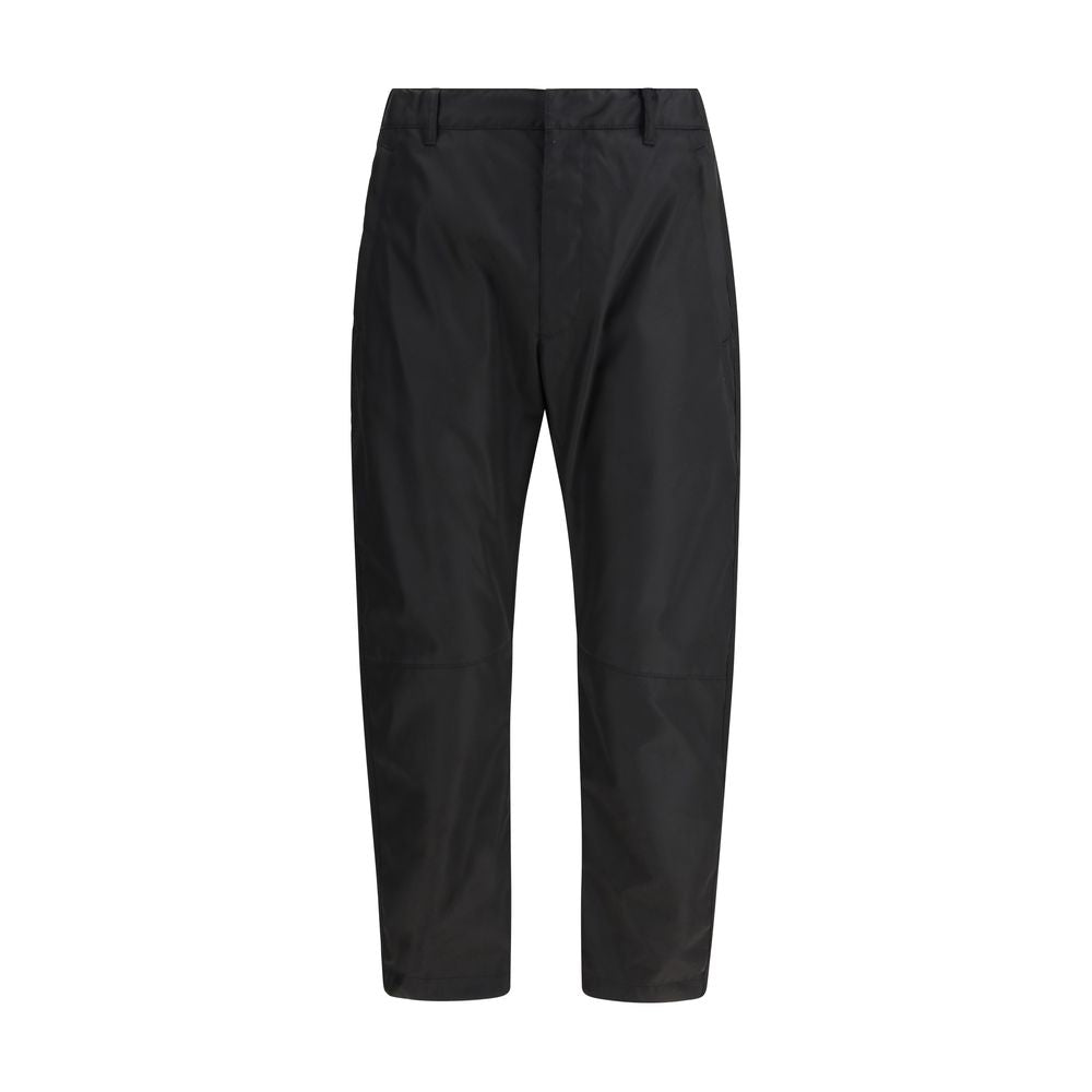 Schwarze synthetische, schmal geschnittene Freizeithose