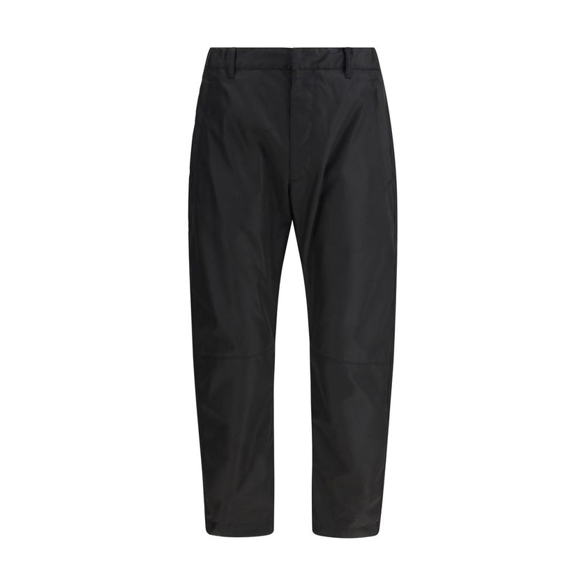 Black Recycled Polyamide Casual Pants