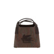 Brown Fabric Handbag