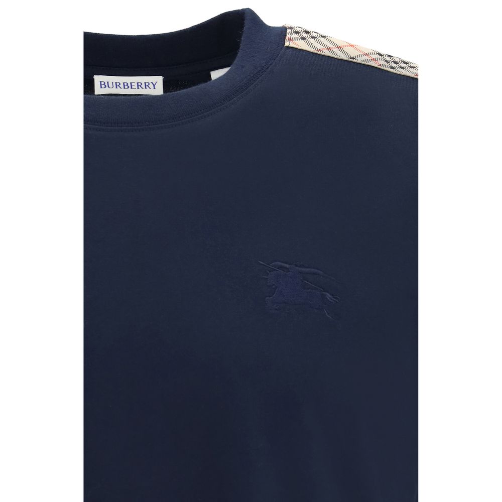 T-shirt bleu en coton