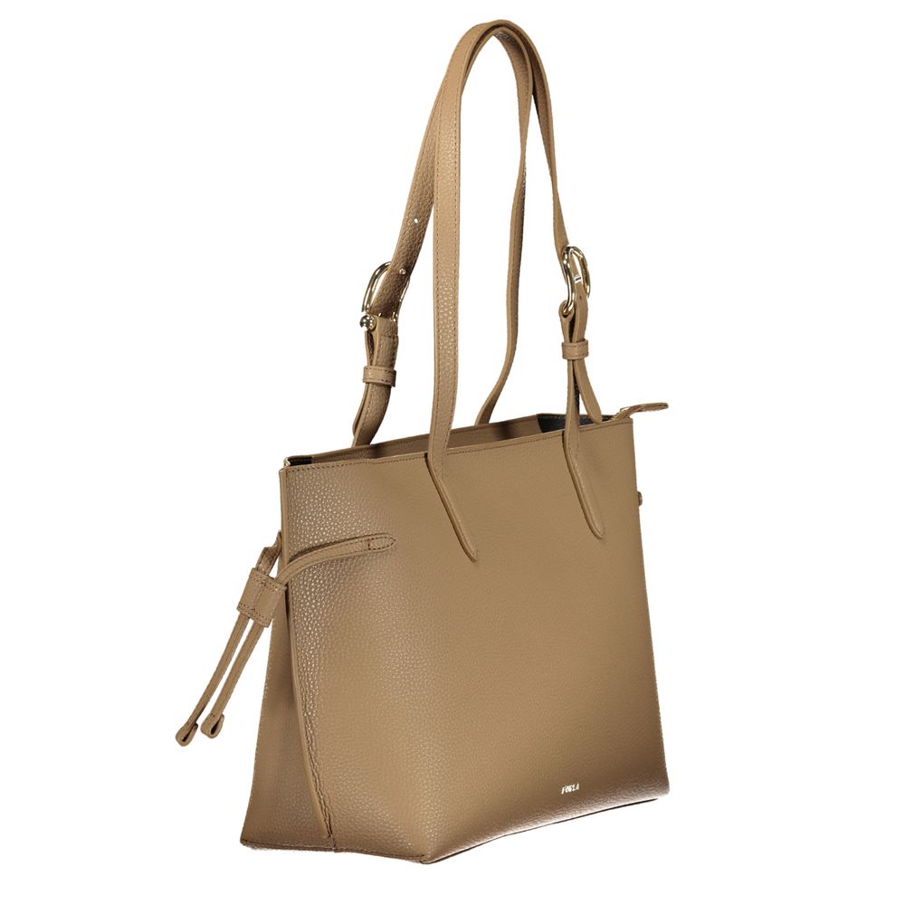 Furla Marrone Ava Leather Handbag