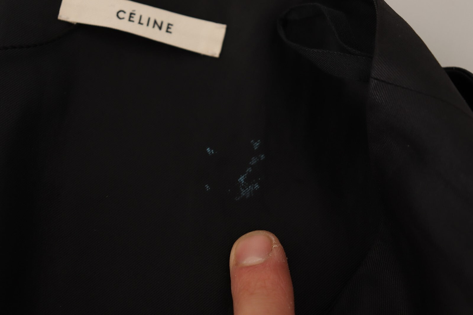 Jupe asymétrique portefeuille en acétate noir taille haute