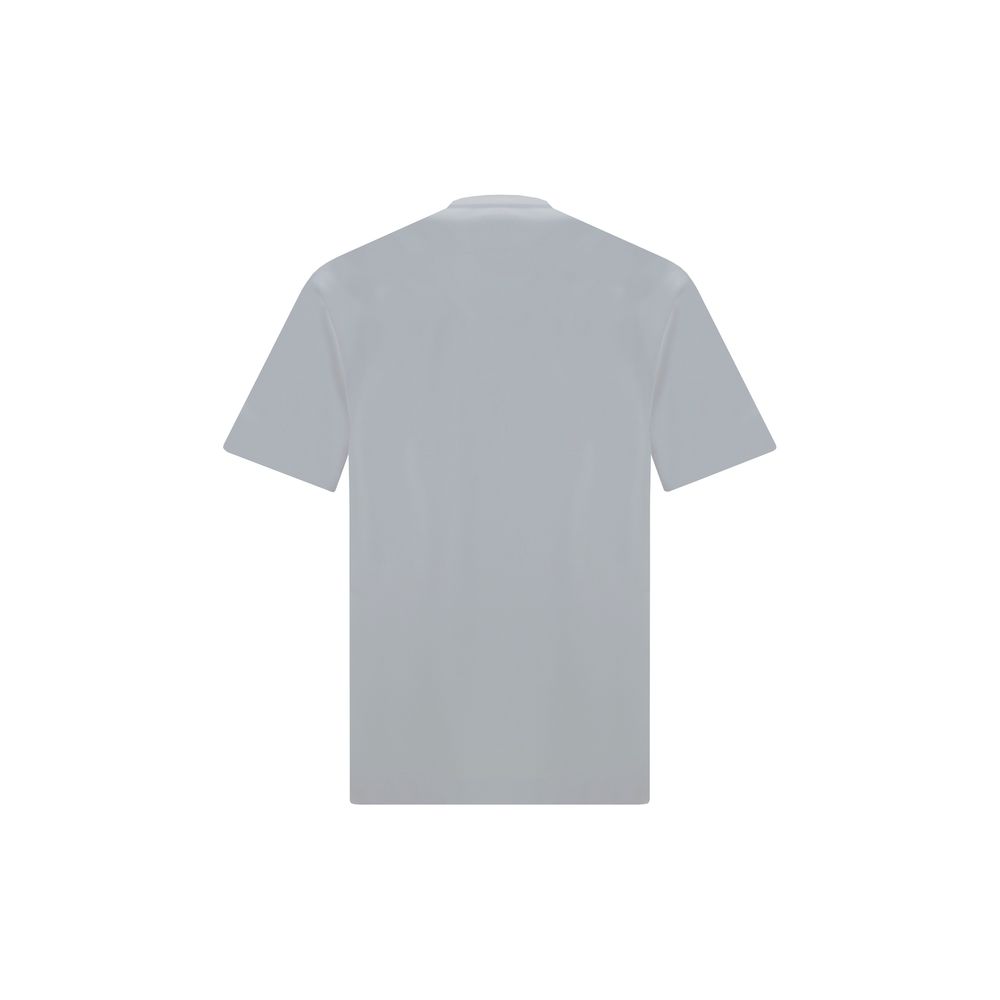 White Cotton T-Shirt with Iconic FF Logo by Fendi
