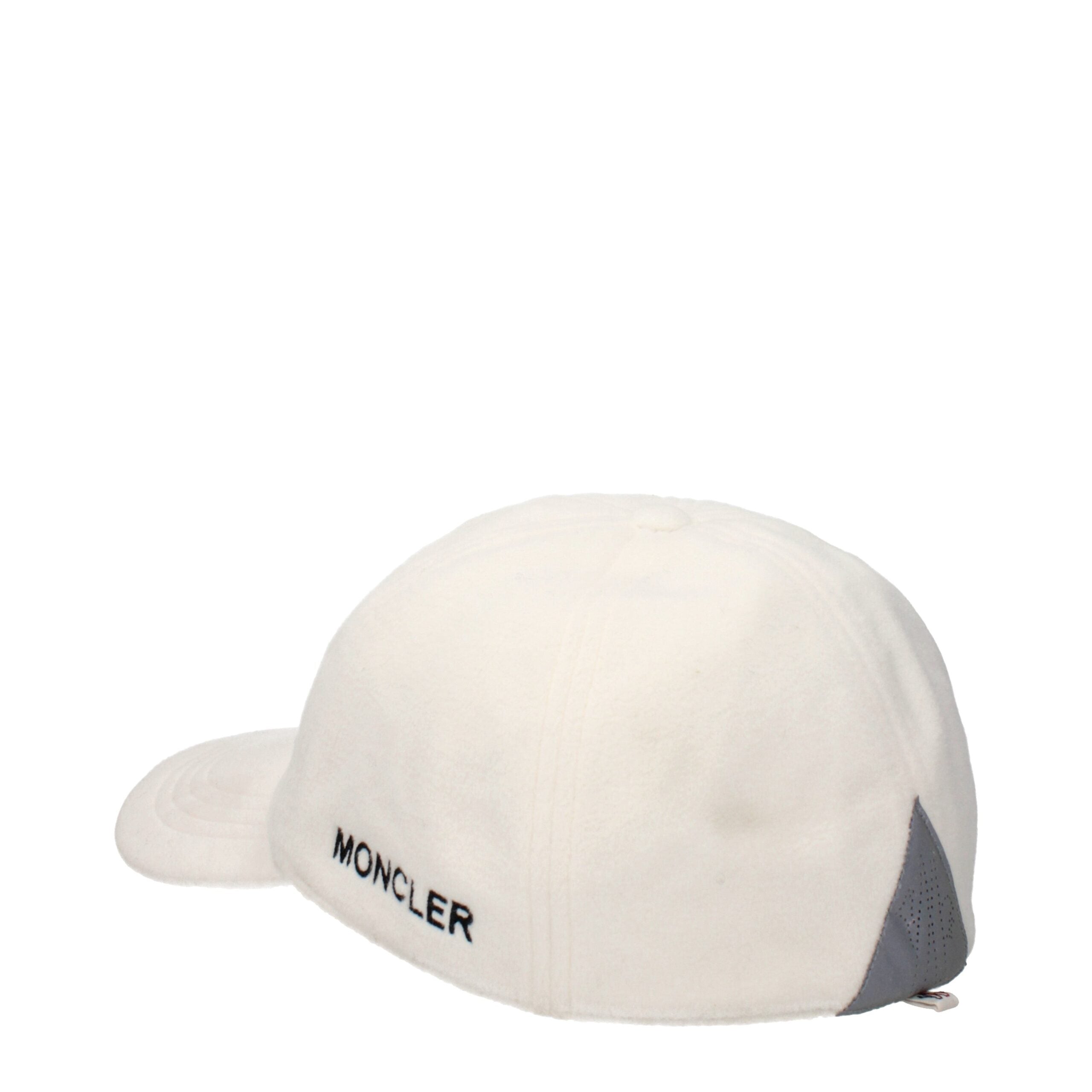 Weißes Baseballcap aus Synthetik mit Logo von Moncler